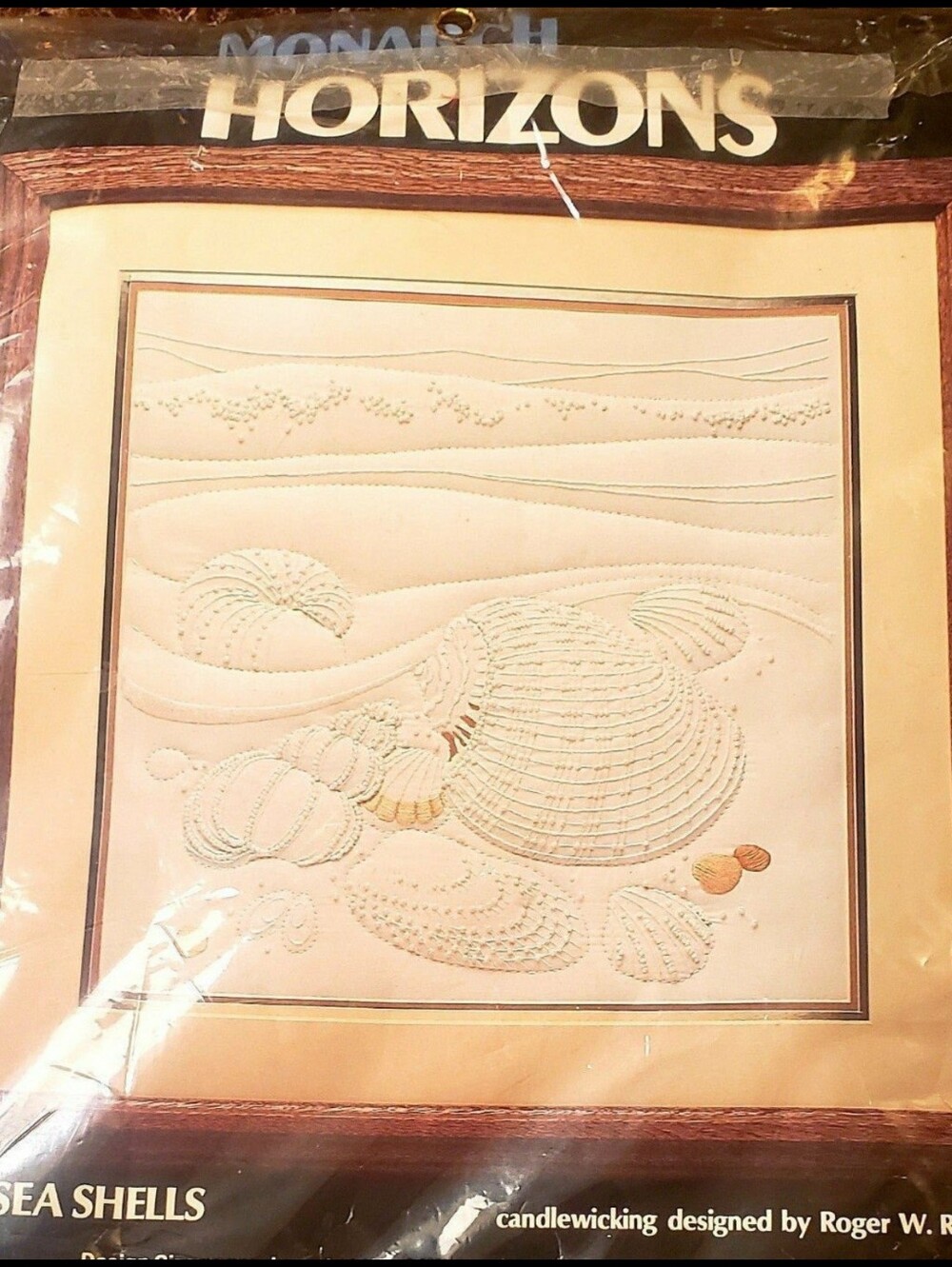 Monarch Horizons Sea Shell Needlepoint Kit 1983 "The Sea Shells"